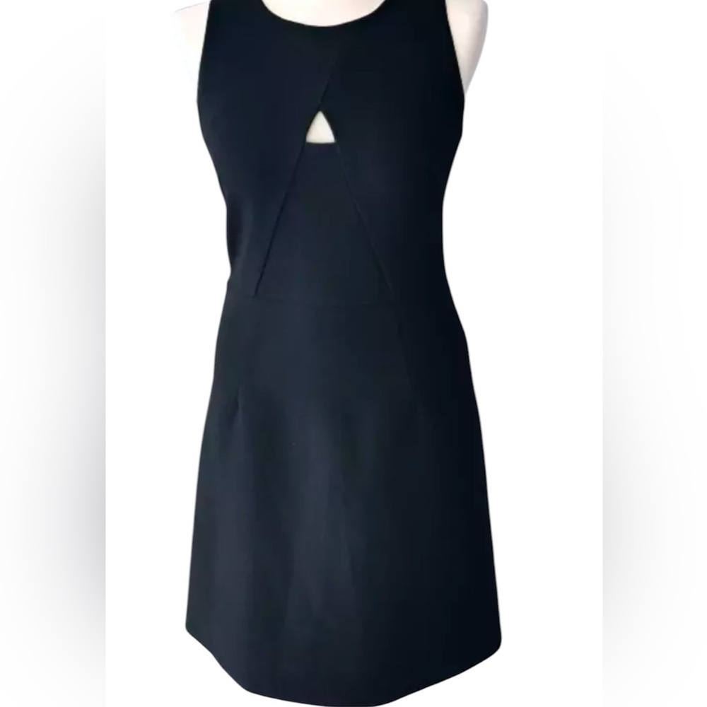 Milly A-Line Peekaboo Mini Sheath Dress in Black Size 6 Made In USA